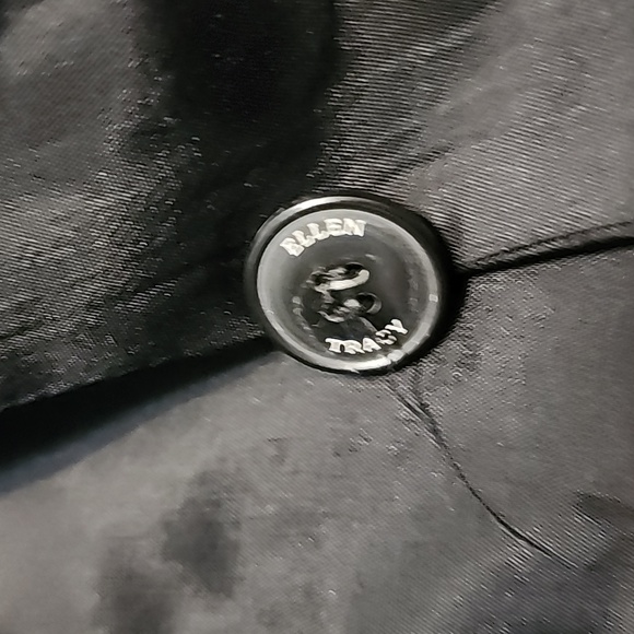 Linda Allard Ellen Tracy Womens Gold & Black Zebra Print Button Front Coat Sz 12 - Picture 8 of 10